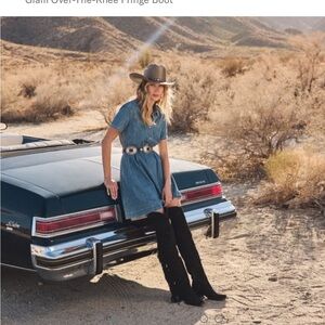 Stetson Black Over the Knee Boots